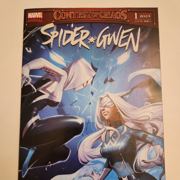 Spider-Gwen Annual #1A (2023) Marvel Comics, White Fox, R1c0 Cvr, NM - Picture 1 of 14